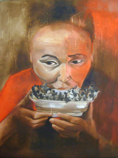 Aiko Oil Canvas Figure Painting