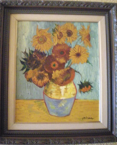 Girasoles de Van Gogh Oil Canvas Floral Painting