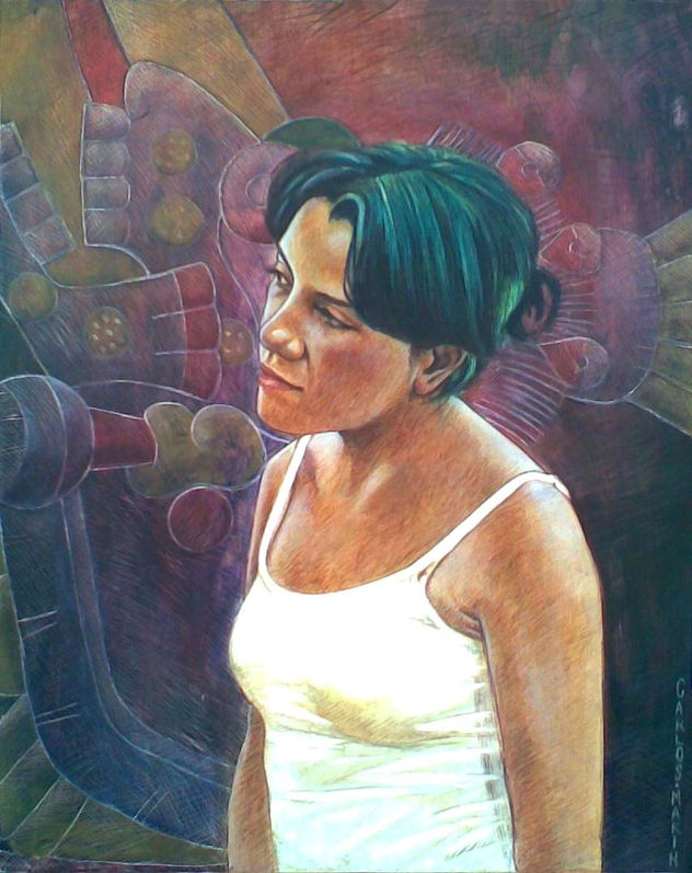 Lourdes y Mictecacihuatl (Lourdes Barreto Montelongo)