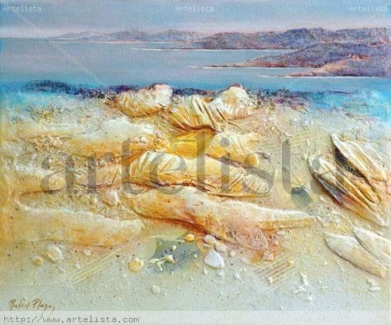 MEDITERRÁNEO 221 Mixed media Canvas Marine Painting