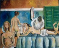 En el baño