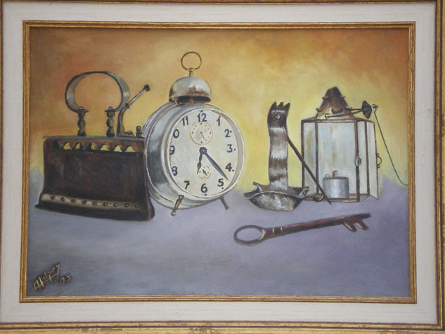 TRASTOS VIEJOS Oil Panel Still Life Paintings