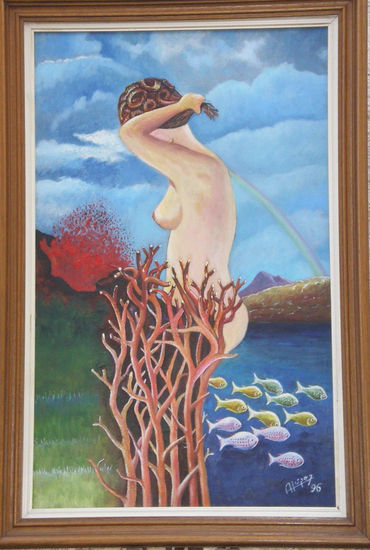 MUJER Y NATURALEZA Oil Canvas Others