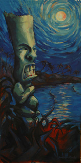 totem protector Oil Canvas