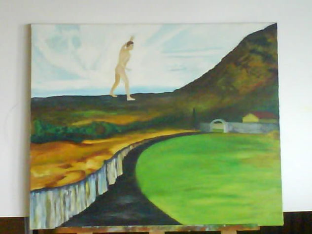 Camino a la Muerte Oil Canvas Landscaping