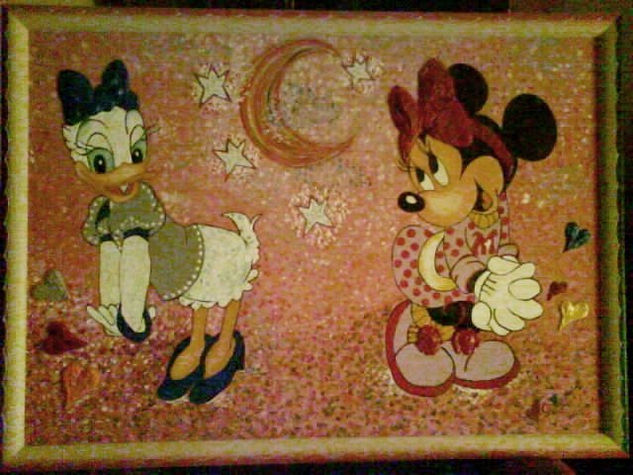 Estrellas Disney Oil Canvas Others