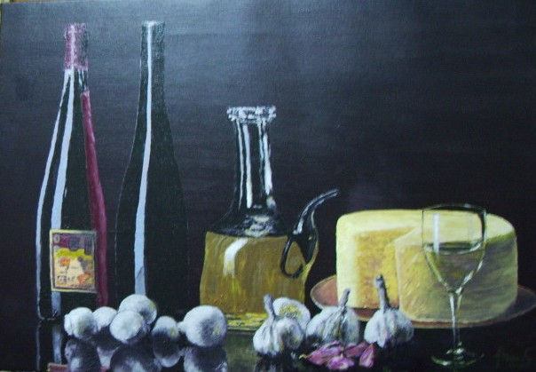 Bodegón manchego Oil Canvas Still Life Paintings