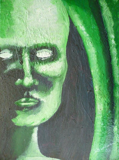 human green Oil Canvas Others