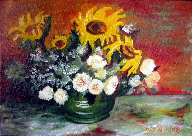 Girasoles Oil Canvas Floral Painting