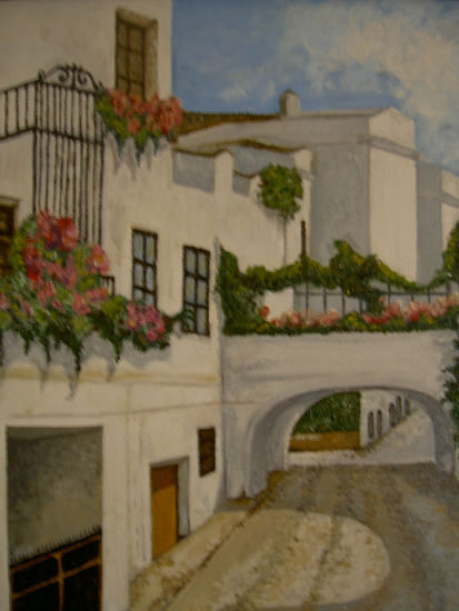 Casas Andaluzas Óleo Lienzo