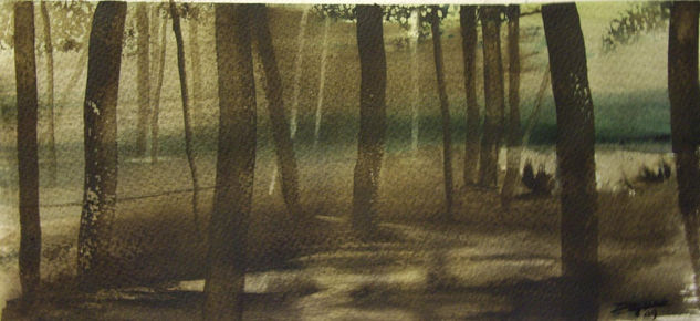 Bruma por el Bosque Watercolour Paper Landscaping