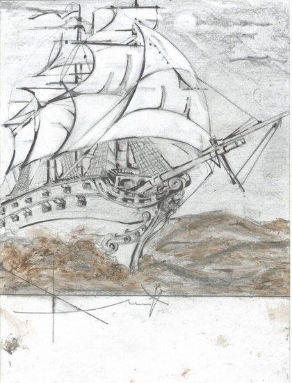 Galeón. Pencil