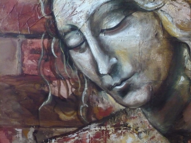 Atrapada.(detalle). Oil Canvas Portrait