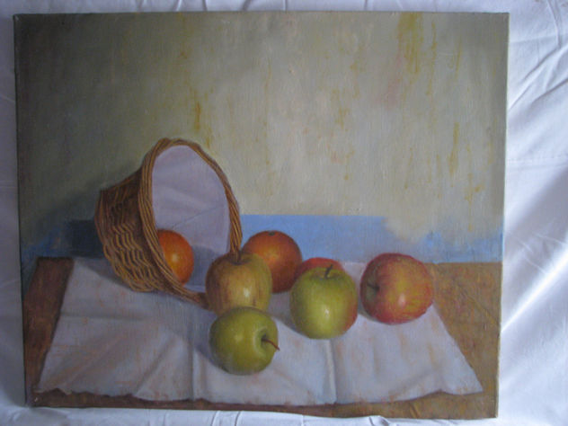 cesta con manzanas