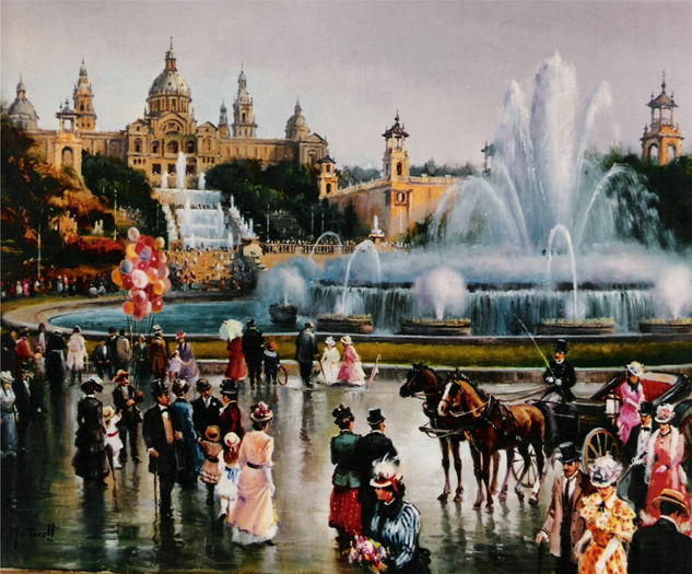 la fuente de montjuic 