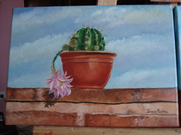 EL CAPTUS I Oil Canvas Floral Painting