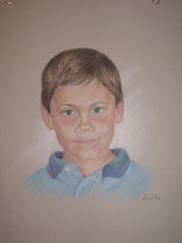 Retrato pastel por...