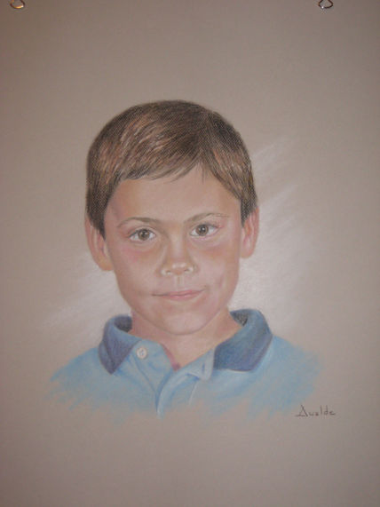 Retrato pastel por...
