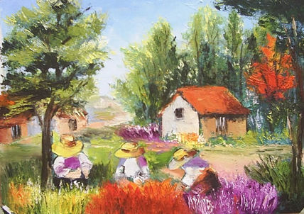 Recolectoras de flores