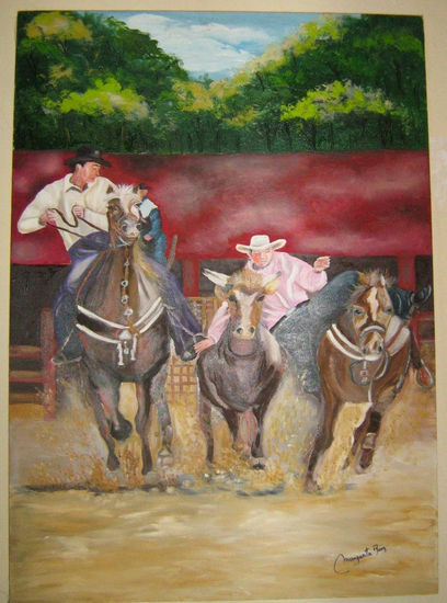 El rodeo Oil Canvas Landscaping