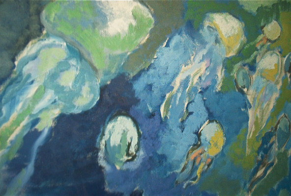 Medusas viajeras Oil Canvas