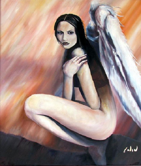 Angel Oil Canvas Figure Painting