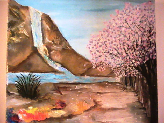 Caminito de lapachos Oil Canvas Landscaping