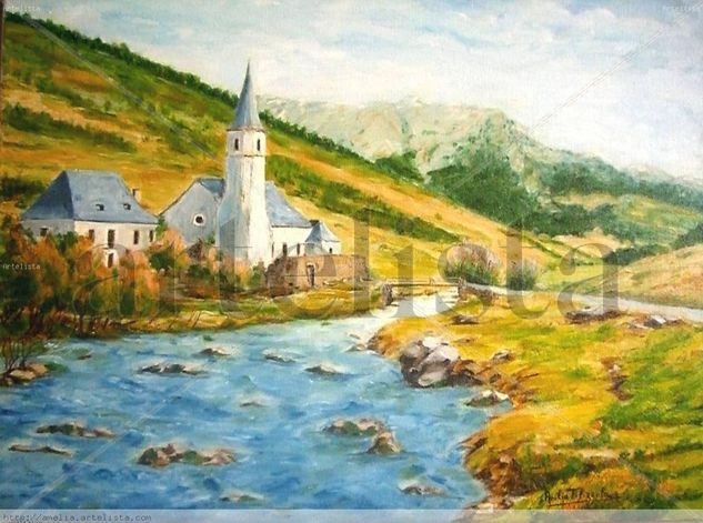 Montgarri. Pirineo Oil Canvas Landscaping