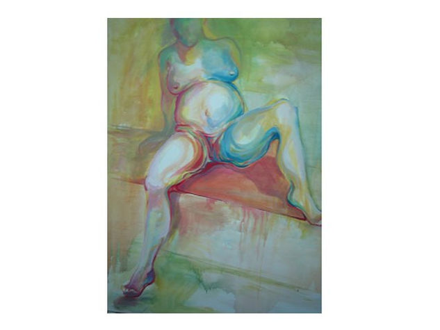 S/T Acrylic Canvas Nude Paintings