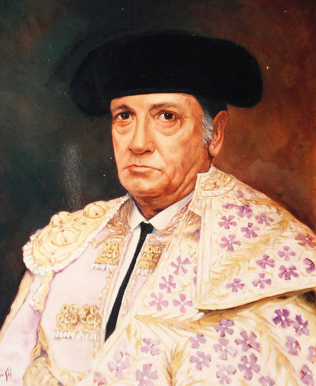 Retrato de Antonio Chenel "Antoñete" Óleo Lienzo Retrato