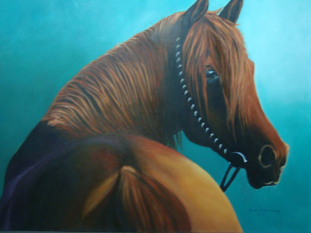 Caballo Alazán Oil Canvas Animals