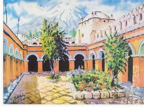 Monasterio de Santa Catalina Oil Canvas Landscaping