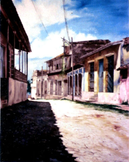 " UNA CALLE DE TRINIDAD IN CUBA " Oil Canvas Landscaping