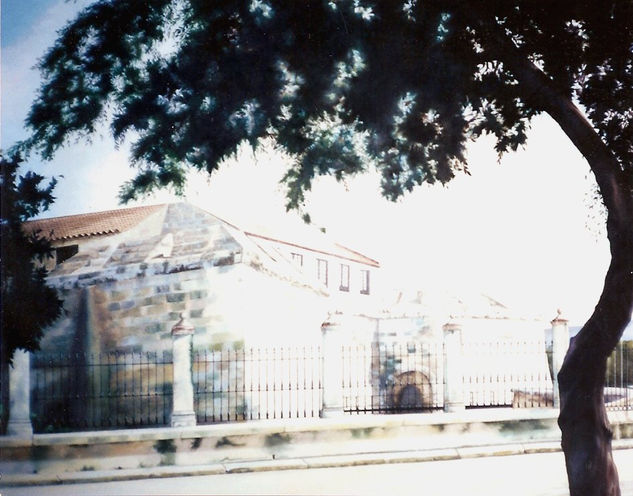 " CASTILLO DE LA REAL FUERZA " Óleo Lienzo Paisaje