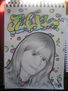 julia retrato + graffiti