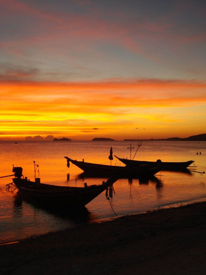 Atardecer en Tailandia Naturaleza Color (Digital)