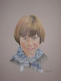 Retrato pastel por...