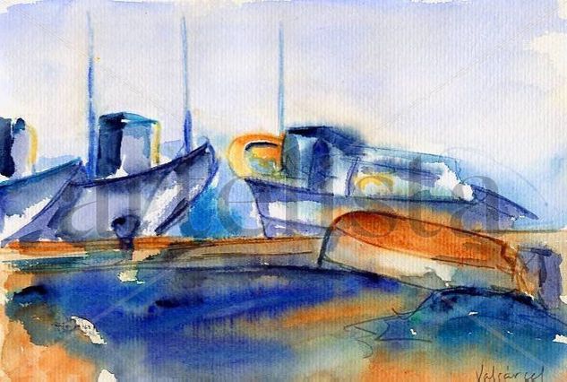 Barcos Watercolour Paper Marine Painting