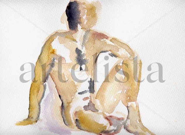 acuarela Watercolour Paper Figure Painting