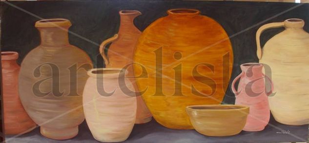 Estudo em marrom Oil Textile Still Life Paintings