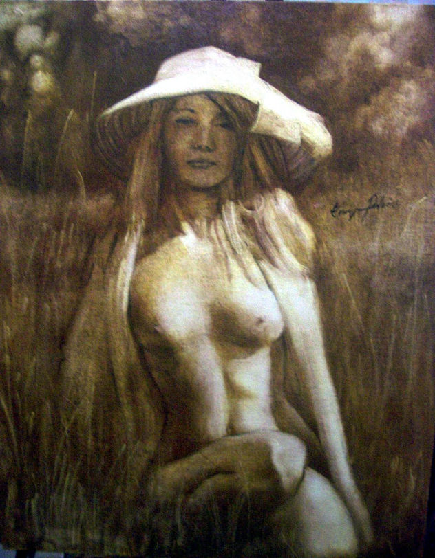 Modelo con sombrero