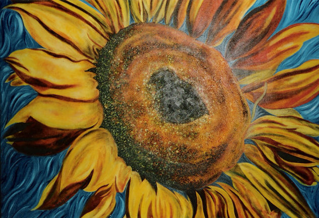 GIRASOL Óleo Lienzo Paisaje