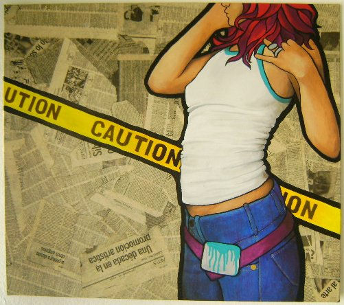 CAUTION Acrylic Canvas Others