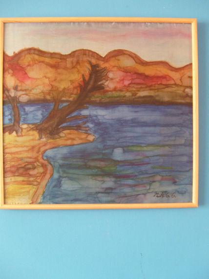 Paisaje pintado en...