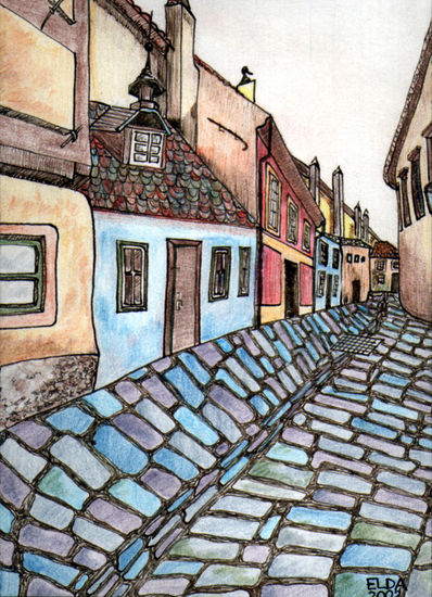 Calleja del Oro. Praga Mixed Media