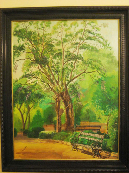 parque de alqueria Oil Canvas Landscaping