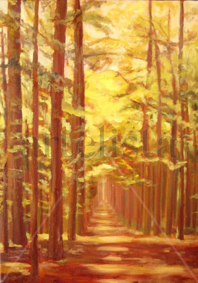 Bosque de pinos Oil Canvas Landscaping