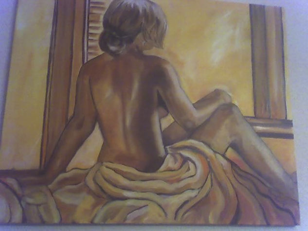 Pienso en ti... Oil Canvas Nude Paintings