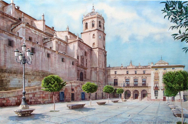 PLAZA DE ESPAÑA. LORCA Watercolour Paper Landscaping