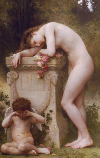 Elegy copia de Bouguereau Óleo Lienzo Figura